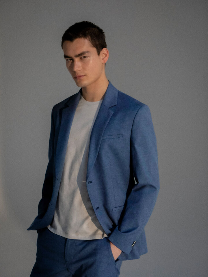 Formal blazer - men's blazers - Blue | Sisley image number 7